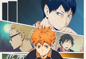 Картинка аниме haikyuu парни