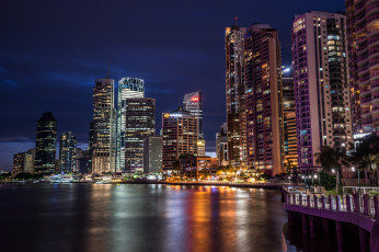 Картинка brisbane+city города брисбен+ австралия деловой центр