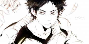 Картинка аниме haikyuu парень