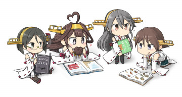 Картинка аниме kantai+collection фон взгляд девушки