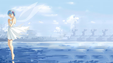 Картинка аниме re +zero+kara+hajimeru+isekai+seikatsu взгляд фон девушка