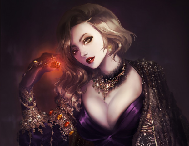 Обои картинки фото фэнтези, девушки, девушка, взгляд