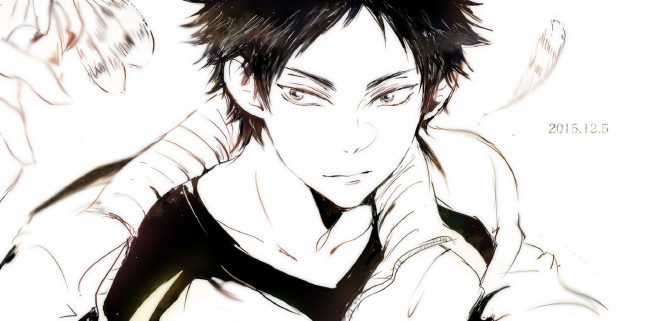 Обои картинки фото аниме, haikyuu, парень