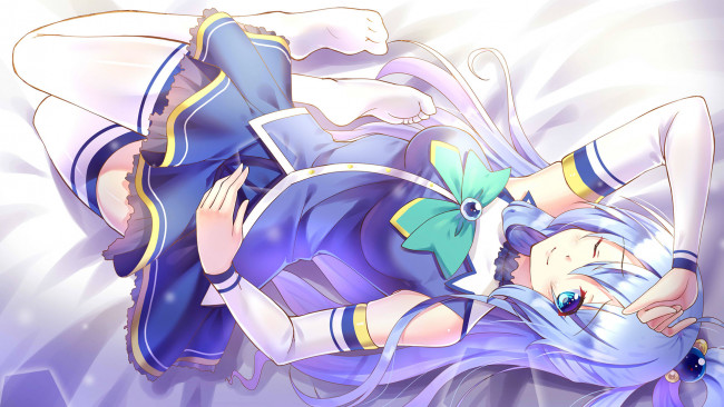 Обои картинки фото konosuba – god’s blessing on this wonderful, аниме, kono subarashii sekai ni shukufuku wo, девушка, взгляд, фон