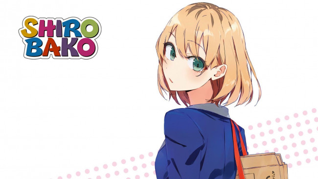 Обои картинки фото shimoneta, аниме, девушка, взгляд, фон