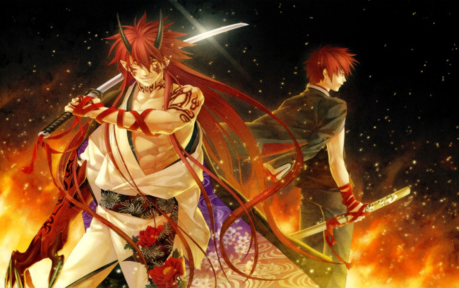 Обои картинки фото аниме, hiiro no kakera, парни