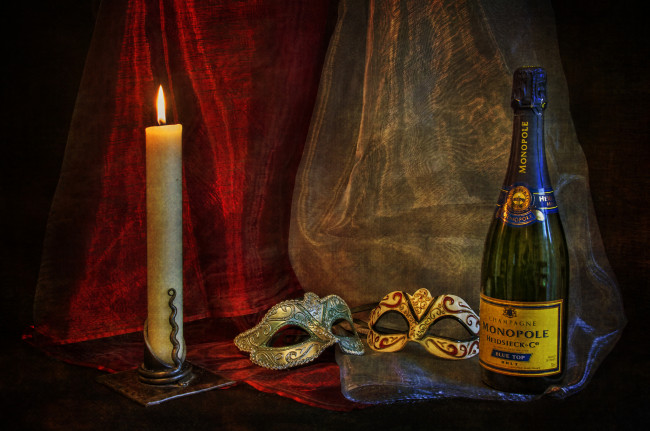 Обои картинки фото бренды, бренды напитков , разное, свеча, шампанское