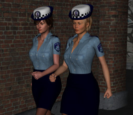 Картинка carabineers 3д+графика люди+ people девушка взгляд фон