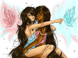 Картинка рисованное комиксы взгляд фон девушки