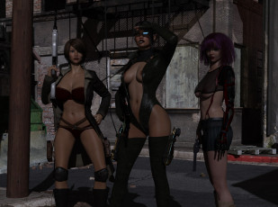 Картинка 3д+графика люди+ people девушки взгляд фон