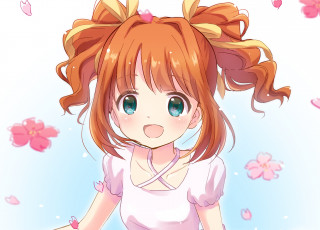 Картинка аниме idolm@ster фон взгляд девушка