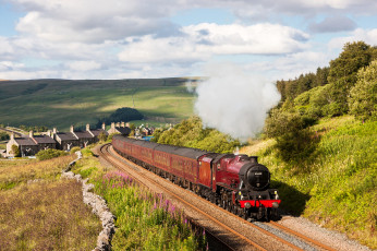 Картинка техника паровозы паровоз рельсы