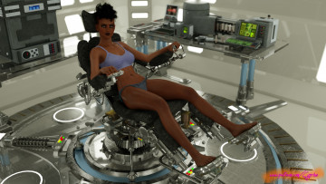 Картинка 3д+графика фантазия+ fantasy взгляд девушка фон