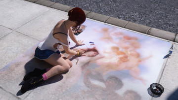 Картинка 3д+графика люди+ people фон взгляд девушка