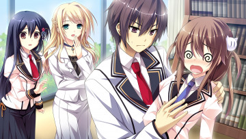 Картинка аниме mote+sugite+shuraba+na+ore девушки парень