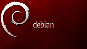 Картинка компьютеры debian фон логотип