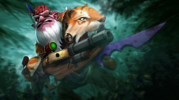 Картинка видео+игры dota+2 оружие фон мужчина тигр пират