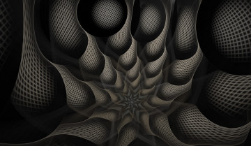 Картинка 3д+графика фракталы+ fractal цвета фон узор