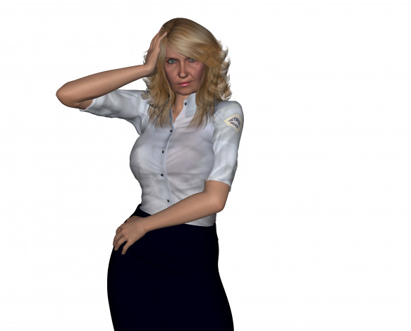 Обои картинки фото carabineers, 3д графика, люди , people, девушка, взгляд, фон