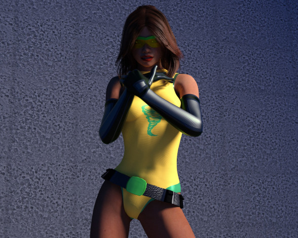 Обои картинки фото 3д графика, люди , people, девушка, взгляд, фон