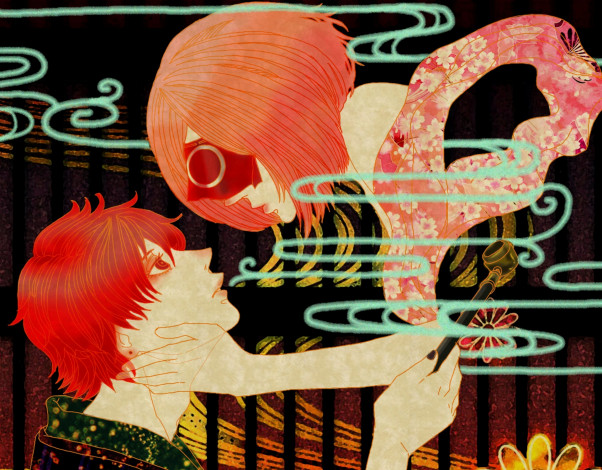 Обои картинки фото аниме, naruto, сакура, сасори