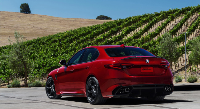 Обои картинки фото alfa romeo giulia quadrifoglio 2017, автомобили, alfa romeo, 2017, quadrifoglio, alfa, romeo, giulia