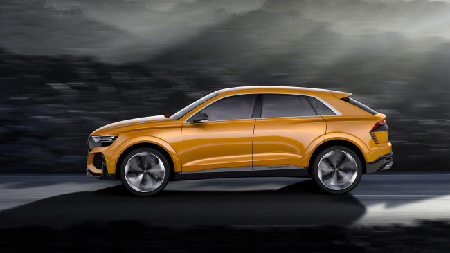 Обои картинки фото audi q8 sport concept 2018, автомобили, audi, 2018, concept, sport, q8