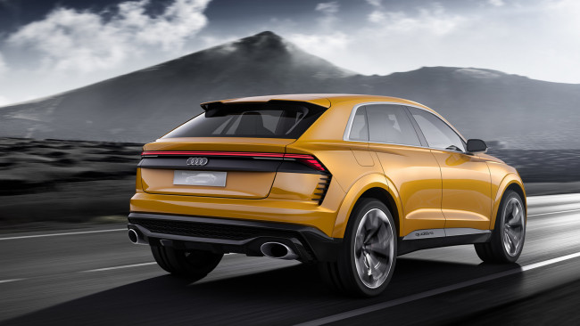 Обои картинки фото audi q8 sport concept 2018, автомобили, audi, 2018, concept, sport, q8