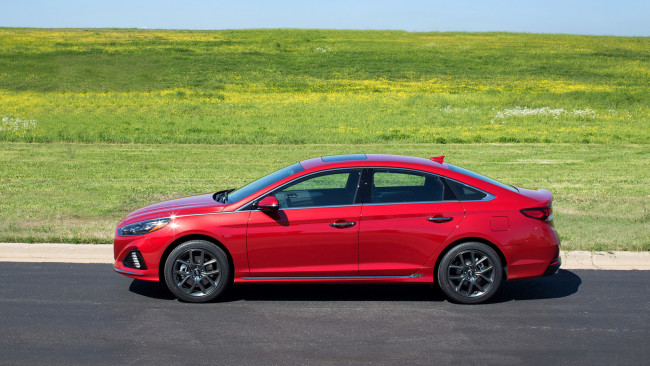 Обои картинки фото hyundai sonata 2-0t 2018, автомобили, hyundai, 2018, 2-0t, sonata