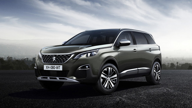 Обои картинки фото peugeot 5008 gt 2017, автомобили, peugeot, gt, 5008, 2017