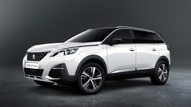Обои картинки фото peugeot 5008 gt line 2017, автомобили, peugeot, 2017, line, gt, 5008