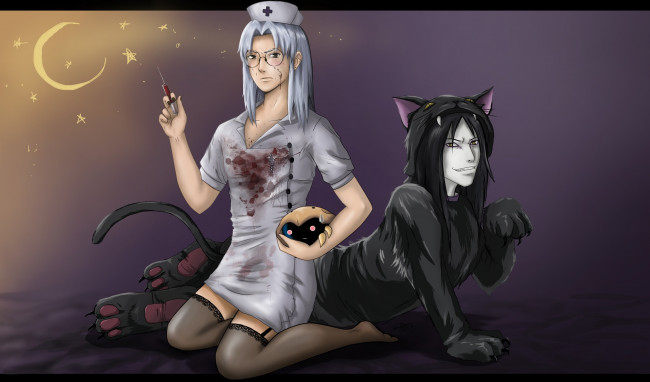 Обои картинки фото аниме, naruto, орочимару, кабуто