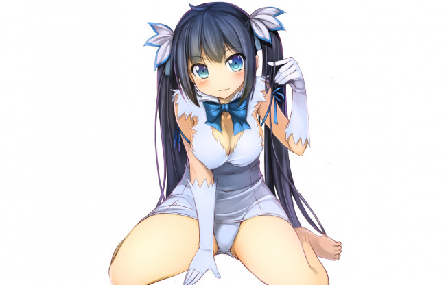 Обои картинки фото аниме, danmachi, гестия