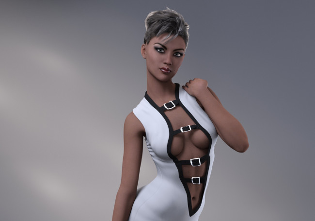 Обои картинки фото 3д графика, люди , people, фон, девушка, взгляд