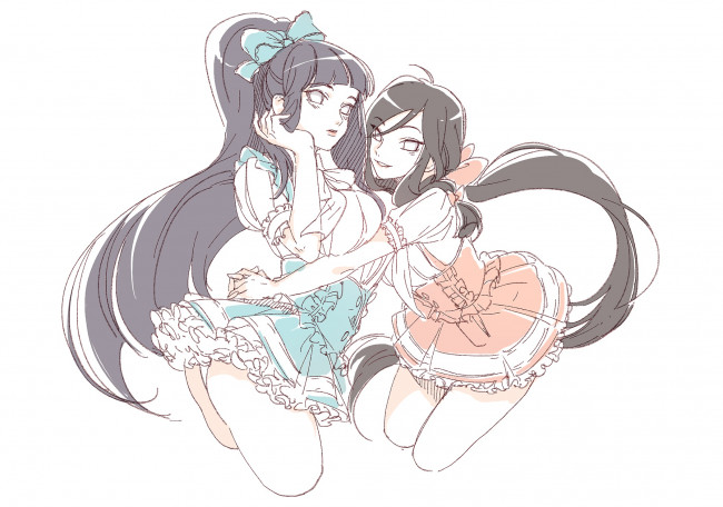 Обои картинки фото аниме, naruto, девочки