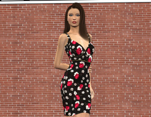 Картинка 3д+графика люди+ people девушка взгляд фон