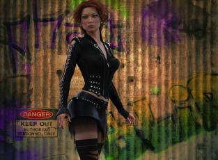 Картинка 3д+графика люди+ people девушка взгляд фон