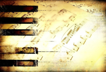 Картинка музыка -другое клавиши ноты