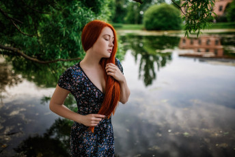 Картинка девушка девушки -unsort+ рыжеволосые+и+другие модель