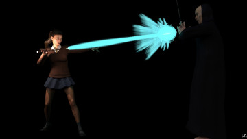 Картинка 3д+графика фантазия+ fantasy девушка взгляд фон