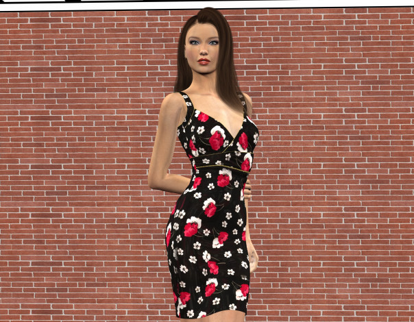 Обои картинки фото 3д графика, люди , people, девушка, взгляд, фон