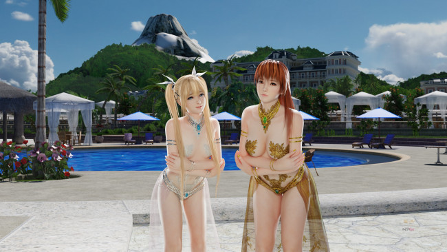 Обои картинки фото 3д графика, люди , people, девушки, взгляд, фон