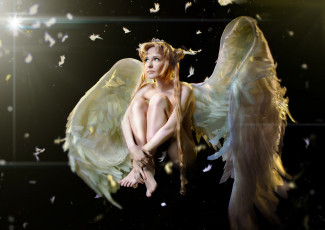 Картинка разное cosplay+ косплей крылья фон девушка