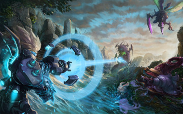 Картинка видео+игры league+of+legends скалы магия существа