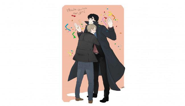 Обои картинки фото sherlock bbc, рисованное, кино, sherlock, bbc
