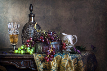 Картинка еда натюрморт вино виноград