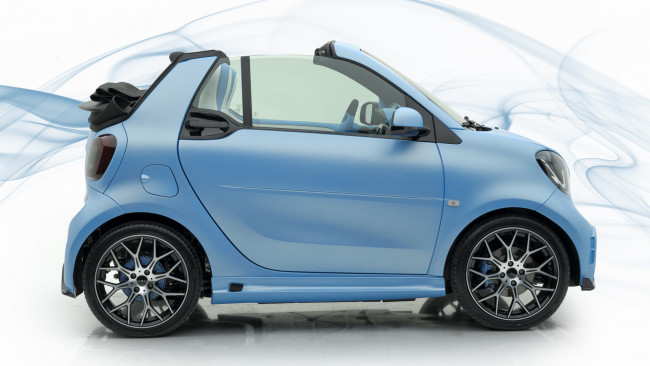 Обои картинки фото smart fortwo cabrio 2019, автомобили, smart, fortwo, cabrio, 2019, mansory, крутой, маленький, мальчонка, прикольный, классный
