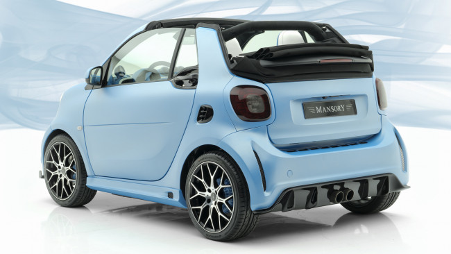 Обои картинки фото smart fortwo cabrio 2019, автомобили, smart, fortwo, cabrio, 2019, mansory, крутой, маленький, мальчонка, прикольный, классный