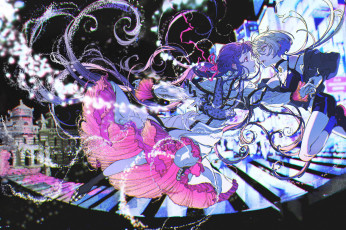 Картинка couple аниме магия +колдовство +halloween