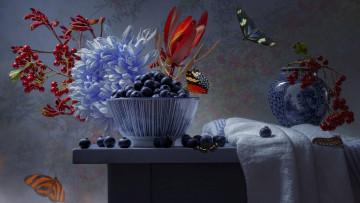 обоя еда, голубика,  черника, черника